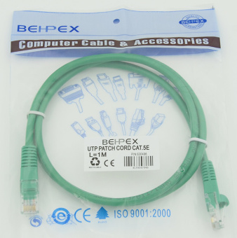 Патч-корд cat.5E molded 1м зеленый RJ-45 (m)-RJ-45 (m) (упак.:1шт) - цена, купить или заказать с доставкой в интернет-магазине Патч-корд cat.5E molded 1м зеленый RJ-45 (m)-RJ-45 (m) (упак.:1шт) - купить недорого с доставкой в интернет-магазине