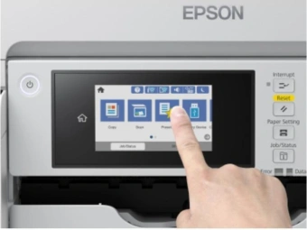 МФУ струйный Epson M15180 (C11CJ41408/407/406) A3+ Duplex WiFi черный - купить недорого с доставкой в интернет-магазине