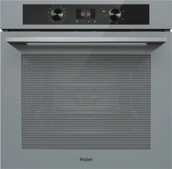 Духовой шкаф Электрический Haier HOQ-K3QSN5GG серый - купить недорого с доставкой в интернет-магазине