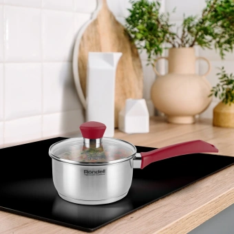 Ковш Rondell Strike RDS-812 1.3л. d=16см (с крышкой) стальной - купить недорого с доставкой в интернет-магазине