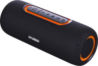 Колонка порт. Hyundai H-PS1021 черный/черный 25W 1.0 BT 10м 1500mAh - купить недорого с доставкой в интернет-магазине