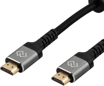 Кабель аудио-видео Digma HDMI (m)/HDMI (m) 5м. феррит.кольца позолоч.конт. черный (D-HDMI-2FF-V2.1-5M) - купить недорого с доставкой в интернет-магазине