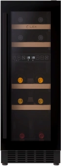 Винный шкаф Lex LWD3017BL dual zone 1-нокамерн. черный - купить недорого с доставкой в интернет-магазине