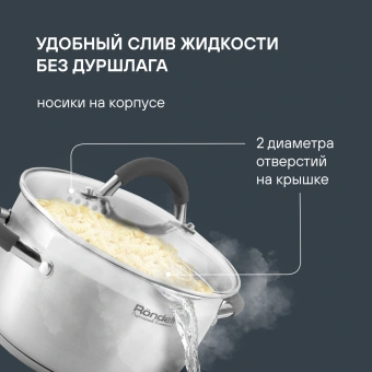 Набор посуды Rondell Flamme RDS-1957 7 предметов - купить недорого с доставкой в интернет-магазине