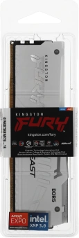 Память DDR5 16GB 6000MHz Kingston KF560C36BWE2A-16 Fury Beast White Expo RGB RTL PC5-48000 CL36 DIMM 288-pin 1.35В dual rank с радиатором Ret - купить недорого с доставкой в интернет-магазине