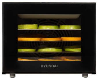 Сушка для фруктов и овощей Hyundai HYFD-1204 8под. 400Вт черный - купить недорого с доставкой в интернет-магазине