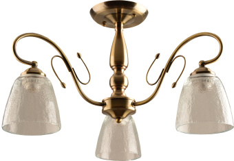 Люстра Hiper Trum H198-3 потолоч. бронза ант./белый - купить недорого с доставкой в интернет-магазине