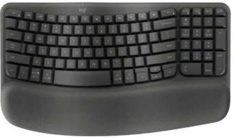 Клавиатура Logitech Wave Keys графитовый USB беспроводная BT/Radio slim Ergo LED (подставка для запястий) (920-012319) - купить недорого с доставкой в интернет-магазине