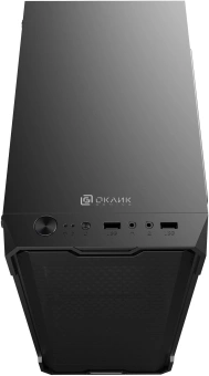 Корпус Оклик OCC-MN301 черный без БП mATX 1x80mm 2x120mm 1xUSB2.0 1xUSB3.0 audio - купить недорого с доставкой в интернет-магазине
