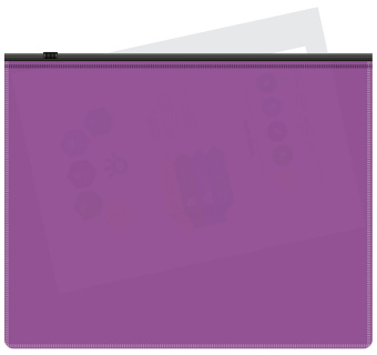Папка на молнии ZIP Бюрократ -BPM5AVIOBL A5 полипропилен 0.15мм фиолетовый цвет молнии черный - купить недорого с доставкой в интернет-магазине