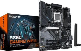 Материнская плата Gigabyte B850 GAMING WIFI6 Socket AM5 AMD B850 ATX AC`97 8ch(7.1) GbLAN RAID+HDMI+DP - купить недорого с доставкой в интернет-магазине