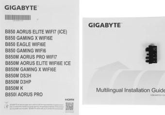 Материнская плата Gigabyte B850 GAMING X WIFI6E SocketAM5 AMD B850 4xDDR5 ATX AC`97 8ch(7.1) 2.5Gg RAID+HDMI - купить недорого с доставкой в интернет-магазине