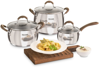 Ковш Rondell Konzept RDS-1228 1.1л. d=14см (с крышкой) стальной - цена, купить или заказать с доставкой в интернет-магазине Ковш Rondell Konzept RDS-1228 1.1л. d=14см (с крышкой) стальной - купить недорого с доставкой в интернет-магазине