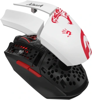 Мышь A4Tech Bloody R36 Ultra белый/черный/красный оптическая 12000dpi беспров. USB 7but (R36 ULTRA NARAKA USB) - купить недорого с доставкой в интернет-магазине