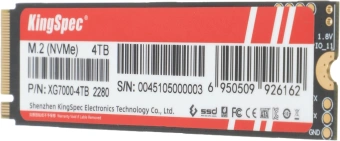 Накопитель SSD Kingspec PCIe 4.0 x4 4TB XG7000-4TB XG7000 M.2 2280 - купить недорого с доставкой в интернет-магазине