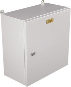 Шкаф электротехнический Elbox EMW-400.300.150-1-IP66 потол.пан. пан.основ. монтаж.пан. одноствор. настенный 400мм 300мм 150мм 135мм IP66 IK10 50кг серый металл уличный всепогодный - купить недорого с доставкой в интернет-магазине