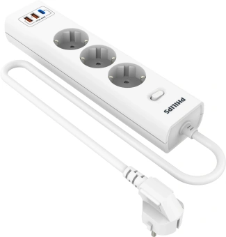 Сетевой фильтр Philips CHP4336WA/51 2м (3 розетки) белый (коробка) - купить недорого с доставкой в интернет-магазине