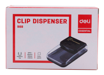Скрепочница Deli E988 магнитная ассорти картонная коробка - купить недорого с доставкой в интернет-магазине