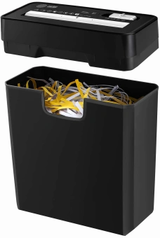 Шредер Cactus CS-SH-P2 черный (секр.Р-2) ленты 6лист. 10лтр. скобы пл.карты - купить недорого с доставкой в интернет-магазине