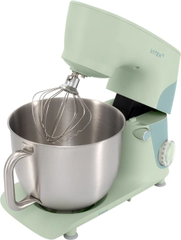 Миксер планетарный Vitek VT-PM0330 1800Вт фисташковый - купить недорого с доставкой в интернет-магазине