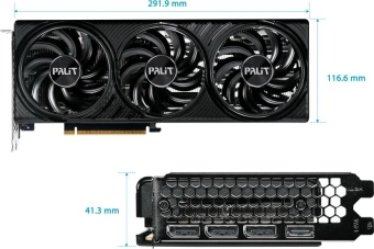 Видеокарта Palit PCI-E 5.0 RTX5060Ti INFINITY 3 NVIDIA GeForce RTX 5060TI 16Gb 128bit GDDR7 2407/28000 HDMIx1 DPx3 HDCP Ret - купить недорого с доставкой в интернет-магазине