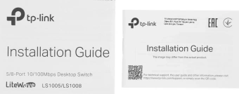 Коммутатор TP-Link LS1008 (L2) 8x100Мбит/с неуправляемый - купить недорого с доставкой в интернет-магазине