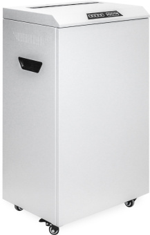 Шредер Heleos УО65-4 серый (секр.P-4) фрагменты 30лист. 65лтр. скрепки скобы пл.карты CD - купить недорого с доставкой в интернет-магазине