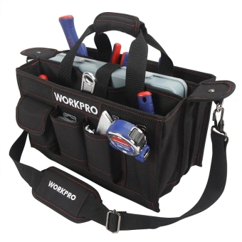 Сумка для инструментов Workpro WP281006 22отд. черный - купить недорого с доставкой в интернет-магазине