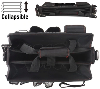 Сумка для инструментов Workpro WP281006 22отд. черный - купить недорого с доставкой в интернет-магазине