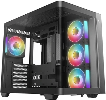Корпус Deepcool CG530U 4F черный без БП ATX 10x120mm 4x140mm 1xUSB2.0 audio bott PSU - купить недорого с доставкой в интернет-магазине