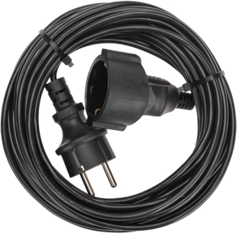 Удлинитель силовой PROconnect PROc-Uc (13-4909) 2x0.75кв.мм 1розет. 10м ПВС 6A без катушки черный - купить недорого с доставкой в интернет-магазине