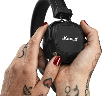 Гарнитура накладные Marshall Major IV черный беспроводные bluetooth оголовье (1005773) - купить недорого с доставкой в интернет-магазине