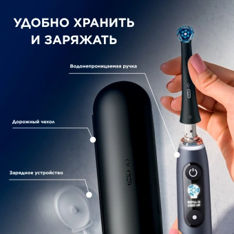 Зубная щетка электрическая Oral-B iO Series 5 iOG5.1B6.2DK черный - купить недорого с доставкой в интернет-магазине