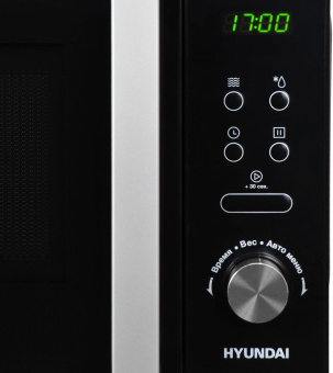 Микроволновая Печь Hyundai HYM-D3001 20л. 700Вт черный/хром - купить недорого с доставкой в интернет-магазине