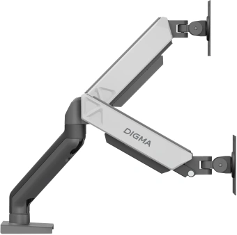 Кронштейн для мониторов ЖК Digma D-MM102D серый 17"-32" макс.9кг крепление к столешнице поворот и наклон - купить недорого с доставкой в интернет-магазине