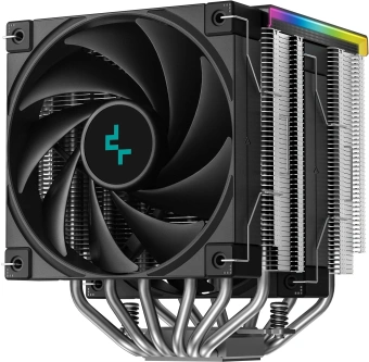 Устройство охлаждения(кулер) Deepcool AK620 Digital SE ARGB Soc-AM5/AM4/1200/1700/1851 черный 4-pin 19-28dB Al+Cu LCD 260W 1400gr Ret (R-AK620-BKADMN-GJD) - купить недорого с доставкой в интернет-магазине