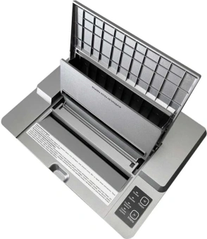Шредер Office Kit SA200 (1,9х10) серый/черный с автоподачей (секр.P-5) фрагменты 200лист. 23лтр. пл.карты - купить недорого с доставкой в интернет-магазине