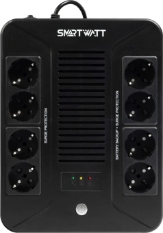Источник бесперебойного питания Smartwatt Safe pro 1000 600Вт 1000ВА черный - купить недорого с доставкой в интернет-магазине