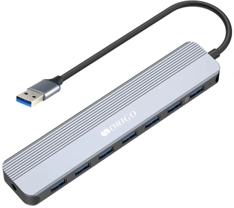 Разветвитель USB 3.0 Origo OU2270P 7порт. серебристый (OU2270P/A1A) - купить недорого с доставкой в интернет-магазине
