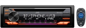Автомагнитола JVC KD-T952BT 1DIN 4x50Вт v4.2 USB 2.0 AUX 3 RDS - купить недорого с доставкой в интернет-магазине