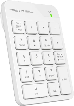 Числовой блок A4Tech FGK21C белый USB беспроводная slim для ноутбука - купить недорого с доставкой в интернет-магазине