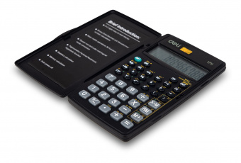 Калькулятор научный Deli E1711 черный 8+2-разр. - купить недорого с доставкой в интернет-магазине