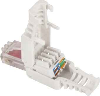Коннектор Lanmaster LAN-TMP-U6-WH полев.RJ45 кат.6 UTP бел. - купить недорого с доставкой в интернет-магазине