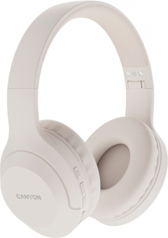 Гарнитура накладные Canyon BTHS-3 бежевый беспроводные bluetooth оголовье (CNS-CBTHS3BE) - купить недорого с доставкой в интернет-магазине