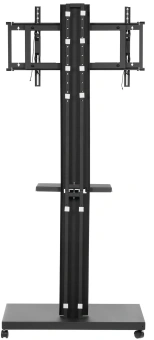 Подставка для телевизора Holder PR-107 черный 32"-70" макс.60кг напольный поворот и наклон - купить недорого с доставкой в интернет-магазине