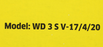 Строительный пылесос Karcher WD 3 S V-17/4/20 1000Вт (уборка: сухая/сбор воды) желтый - купить недорого с доставкой в интернет-магазине