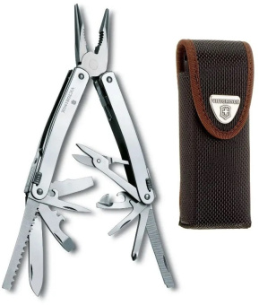 Мультитул Victorinox SwissTool Spirit X (3.0224.N) 105мм 24функц. чехол нейлоновый серебристый карт.коробка - купить недорого с доставкой в интернет-магазине