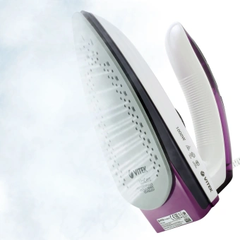 Утюг дорожный Vitek VT-8305 1000Вт белый/фиолетовый - купить недорого с доставкой в интернет-магазине