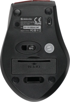 Мышь Defender Accura MM-365 красный оптическая 1600dpi беспров. USB 5but (52367) - купить недорого с доставкой в интернет-магазине