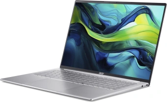 Ноутбук Acer Swift Lite SFL16-51M-54BL Core Ultra 5 115U 16Gb SSD512Gb Intel Graphics 16" IPS WUXGA (1920x1200) без ОС silver WiFi BT Cam (NX.D3UCD.002) - купить недорого с доставкой в интернет-магазине